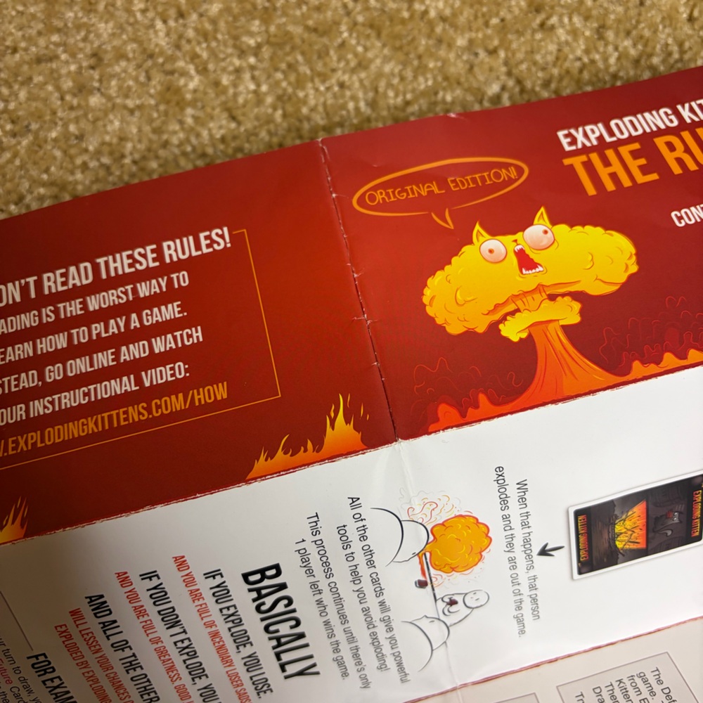 Exploding Kittens Card Game - Red Box (Original Edition) - Picture 3 of 3